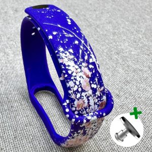 Ремешок силиконовый MRK с дизайнерским принтом Purple Sparcle для фитнес браслета Xiaomi Mi Band 5/6/7 с металлической кнопкой – фото, отзывы, характеристики в интернет-магазине MoreKitov МореКитов от продавца: MRK МРК| Купить в Украине: Киеве, Харькове, Львове