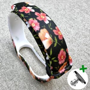 Ремешок силиконовый MRK с дизайнерским принтом Flowers 07 для фитнес браслета Xiaomi Mi Band 5/6/7 с металлической кнопкой – фото, отзывы, характеристики в интернет-магазине MoreKitov МореКитов от продавца: MRK МРК| Купить в Украине: Киеве, Харькове, Львове