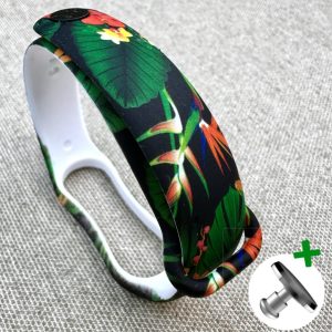 Ремешок силиконовый MRK с дизайнерским принтом Torpical для фитнес браслета Xiaomi Mi Band 5/6/7 с металлической кнопкой – фото, отзывы, характеристики в интернет-магазине MoreKitov МореКитов от продавца: MRK МРК| Купить в Украине: Киеве, Харькове, Львове