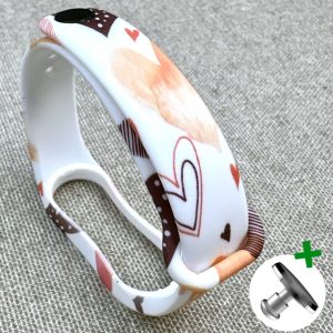 Ремешок силиконовый MRK с дизайнерским принтом Watercolor Hearts для фитнес браслета Xiaomi Mi Band 5/6/7 с металлической кнопкой – фото, отзывы, характеристики в интернет-магазине MoreKitov МореКитов от продавца: MRK МРК| Купить в Украине: Киеве, Харькове, Львове
