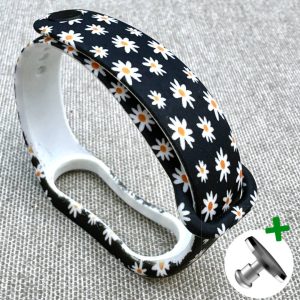 Ремешок силиконовый MRK с дизайнерским принтом White Camomilesдля фитнес браслета Xiaomi Mi Band 5/6/7 с металлической кнопкой – фото, отзывы, характеристики в интернет-магазине MoreKitov МореКитов от продавца: MRK МРК| Купить в Украине: Киеве, Харькове, Львове