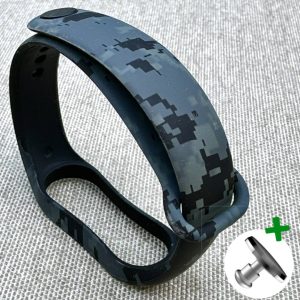 Ремешок силиконовый MRK с дизайнерским принтом Camouflage Pixel для фитнес браслета Xiaomi Mi Band 5/6/7 с металлической кнопкой – фото, отзывы, характеристики в интернет-магазине MoreKitov МореКитов от продавца: MRK МРК| Купить в Украине: Киеве, Харькове, Львове