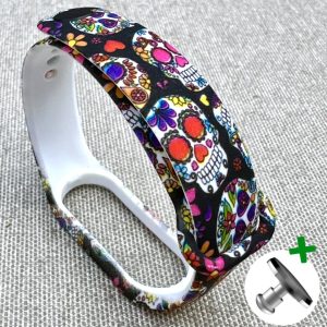 Ремешок силиконовый MRK с дизайнерским принтом Mexiacan для фитнес браслета Xiaomi Mi Band 5/6/7 с металлической кнопкой – фото, отзывы, характеристики в интернет-магазине MoreKitov МореКитов от продавца: MRK МРК| Купить в Украине: Киеве, Харькове, Львове