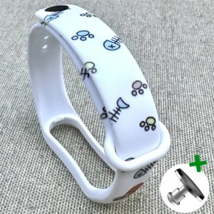 Ремешок силиконовый MRK с дизайнерским принтом Paws 02 для фитнес браслета Xiaomi Mi Band 5/6/7 с металлической кнопкой – фото, отзывы, характеристики в интернет-магазине MoreKitov МореКитов от продавца: MRK МРК| Купить в Украине: Киеве, Харькове, Львове