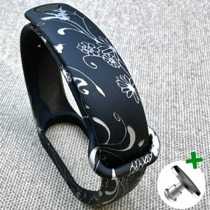 Ремешок силиконовый MRK с дизайнерским принтом Silver Vintage для фитнес браслета Xiaomi Mi Band 5/6/7 с металлической кнопкой – фото, отзывы, характеристики в интернет-магазине MoreKitov МореКитов от продавца: MRK МРК| Купить в Украине: Киеве, Харькове, Львове