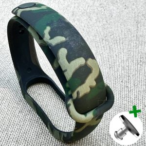Ремешок силиконовый MRK с принтом Khaki Camouflage для фитнес браслета Xiaomi Mi Band 5/6/7 с металлической кнопкой – фото, отзывы, характеристики в интернет-магазине MoreKitov МореКитов от продавца: MRK МРК| Купить в Украине: Киеве, Харькове, Львове
