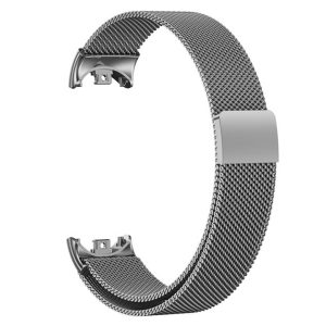 Металлический ремешок миланское плетение MRK Milano с магнитной застежкой для Mi Smart Band 8/9/10 графит