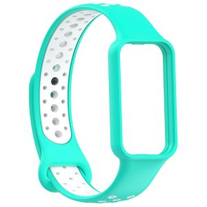 Ремешок силиконовый MRK Nike Style для фитнес браслета Mi Smart Band 8 Active/ Redmi Smart Band 2 бирюзовый с белым – фото, отзывы, характеристики в интернет-магазине MoreKitov МореКитов от продавца: MRK МРК| Купить в Украине: Киеве, Харькове, Львове