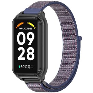 Тканевый ремешок Mi Jobs с металлической капсулой и застежкой на липучке для Mi Smart Band 8 Active/ Redmi Smart Band 2 синий+ черный – фото, отзывы, характеристики в интернет-магазине MoreKitov МореКитов от продавца: MRK МРК| Купить в Украине: Киеве, Харькове, Львове