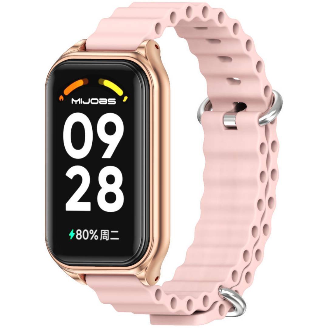Ремешок силиконовый Mi Jobs Flex для фитнес браслета Mi Smart Band 8 Active/ Redmi Smart Band 2 с металлическим корпусом нежно-розовый + Rose Gold – фото, отзывы, характеристики в интернет-магазине MoreKitov МореКитов от продавца: MRK МРК| Купить в Украине: Киеве, Харькове, Львове Ремешок силиконовый Mi Jobs Flex для фитнес браслета Mi Smart Band 8 Active/ Redmi Smart Band 2 с металлическим корпусом нежно-розовый + Rose Gold – фото, отзывы, характеристики в интернет-магазине MoreKitov МореКитов от продавца: MRK МРК| Купить в Украине: Киеве, Харькове, Львове