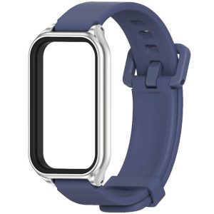 Ремешок силиконовый Mi Jobs Simple Premium Comfort с металлической капсулой для фитнес браслета Mi Smart Band 8 Active/ Redmi Smart Band 2 синий + серебро – фото, отзывы, характеристики в интернет-магазине MoreKitov МореКитов от продавца: MRK МРК| Купить в Украине: Киеве, Харькове, Львове