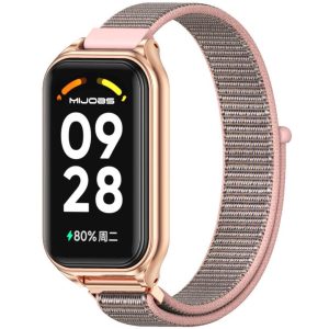 Тканевый ремешок Mi Jobs с металлической капсулой с застежкой на липучке для Mi Smart Band 8 Active/ Redmi Smart Band 2 Pink Sand + Rose Gold – фото, отзывы, характеристики в интернет-магазине MoreKitov МореКитов от продавца: MRK МРК| Купить в Украине: Киеве, Харькове, Львове