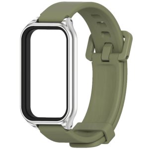 Ремешок силиконовый Mi Jobs Simple Premium Comfort с металлической капсулой для фитнес браслета Mi Smart Band 8 Active/ Redmi Smart Band 2 хаки + серебро – фото, отзывы, характеристики в интернет-магазине MoreKitov МореКитов от продавца: MRK МРК| Купить в Украине: Киеве, Харькове, Львове