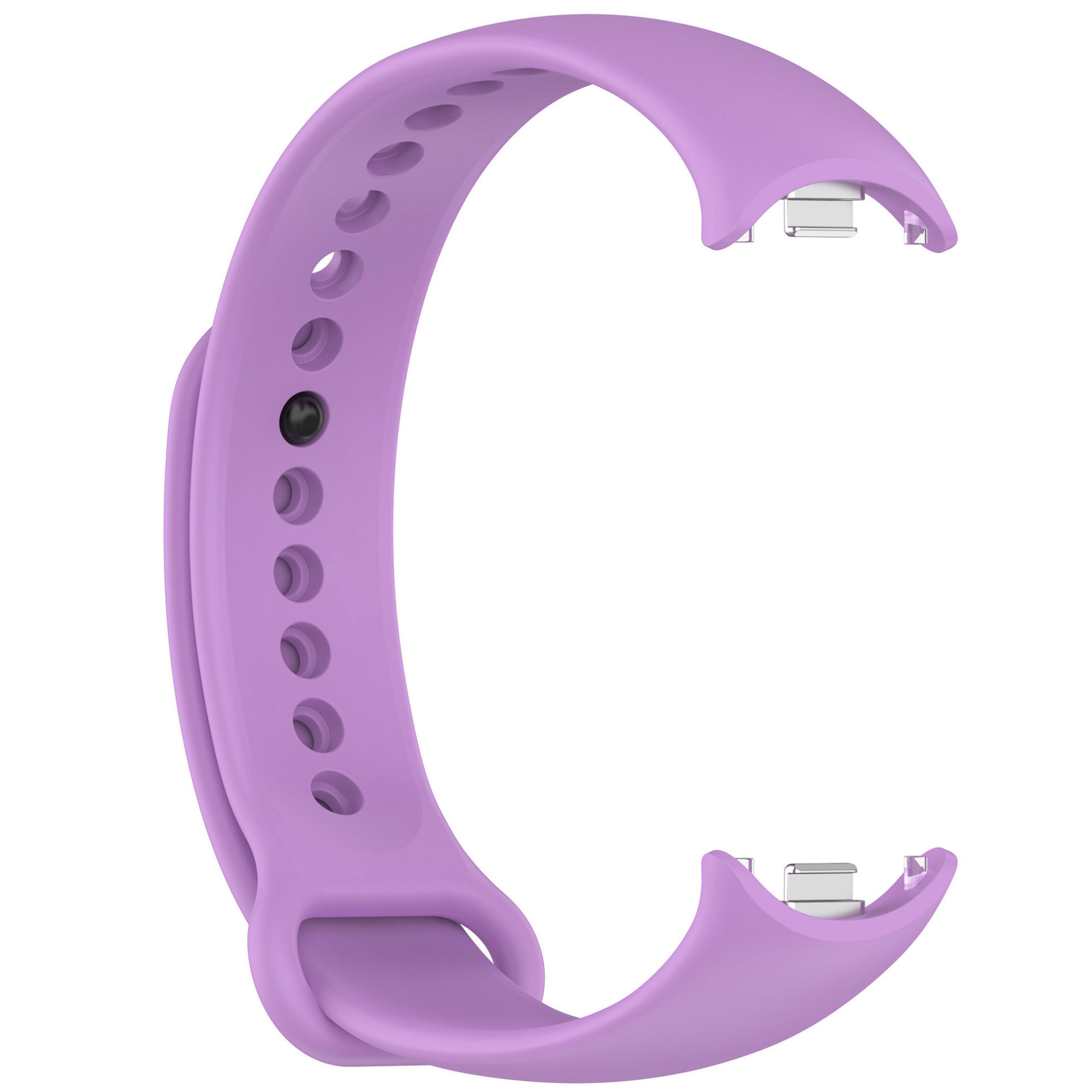 Силиконовый ремешок Original Design MiJobs для фитнес браслета Xiaomi Mi Band 8/9/10 с металлическим креплением Violet (48)