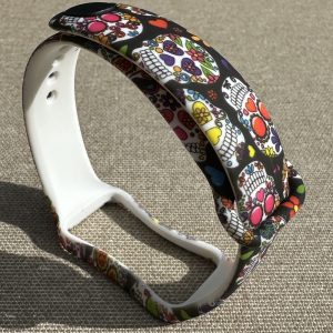 Силиконовый ремешок MRK для Mi Smart Band 8 Active/ Redmi Smart Band 2 с дизайнерским принтом Mexican Sculls – фото, отзывы, характеристики в интернет-магазине MoreKitov МореКитов от продавца: MRK МРК| Купить в Украине: Киеве, Харькове, Львове