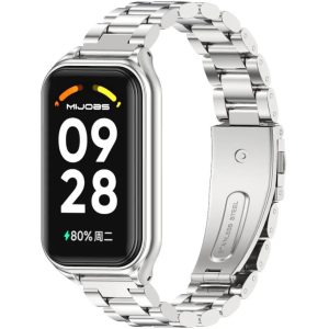 Ремешок металлический Mi Jobs Plus для фитнес браслета Mi Smart Band 8 Active/ Redmi Smart Band 2 Silver – фото, отзывы, характеристики в интернет-магазине MoreKitov МореКитов от продавца: MRK МРК| Купить в Украине: Киеве, Харькове, Львове
