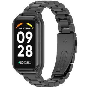 Ремешок металлический Mi Jobs Plus для фитнес браслета Mi Smart Band 8 Active/ Redmi Smart Band 2 Black – фото, отзывы, характеристики в интернет-магазине MoreKitov МореКитов от продавца: MRK МРК| Купить в Украине: Киеве, Харькове, Львове