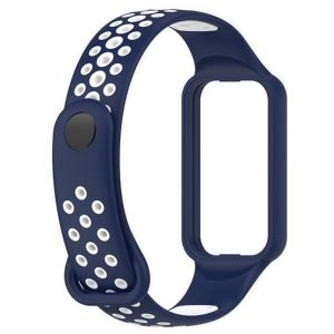 Ремешок силиконовый MRK Nike Style для фитнес браслета Mi Smart Band 8 Active/ Redmi Smart Band 2 темно-синий с белым – фото, отзывы, характеристики в интернет-магазине MoreKitov МореКитов от продавца: MRK МРК| Купить в Украине: Киеве, Харькове, Львове