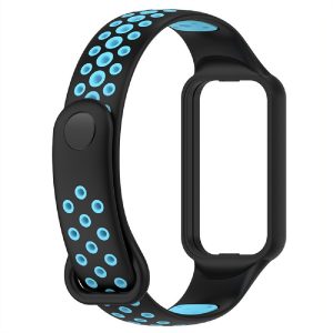 Ремешок силиконовый MRK Nike Style для фитнес браслета Mi Smart Band 8 Active/ Redmi Smart Band 2 черный с голубым – фото, отзывы, характеристики в интернет-магазине MoreKitov МореКитов от продавца: MRK МРК| Купить в Украине: Киеве, Харькове, Львове