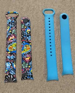 Комплект силиконовых ремешков MRK для фитнес-трекеров Xiaomi Mi Band 8/9 Duo Festive (два ремешка)