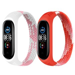 Комплект тканевых ремешков Braided Mono Loop MRK для фитнес браслета Xiaomi Mi Band 3/4/5/6/7, размер М (160мм) White, Pink and Red (два ремешка) – фото, отзывы, характеристики в интернет-магазине MoreKitov МореКитов от продавца: MRK МРК| Купить в Украине: Киеве, Харькове, Львове