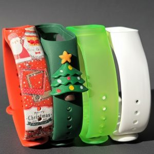 Комплект силиконовых ремешков MRK Рождественские праздники (4 ремешка) для Xiaomi Mi Band 5/6/7 + 4 металлические кнопки – фото, отзывы, характеристики в интернет-магазине MoreKitov МореКитов от продавца: MRK МРК| Купить в Украине: Киеве, Харькове, Львове