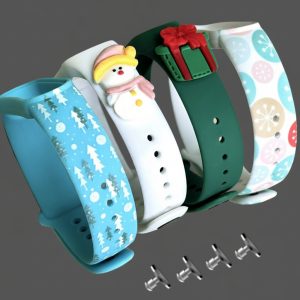 Комплект силиконовых ремешков MRK Зимние Праздники (четыре ремешка) для Xiaomi Mi Band 5/6/7 + 4 металлические кнопки – фото, отзывы, характеристики в интернет-магазине MoreKitov МореКитов от продавца: MRK МРК| Купить в Украине: Киеве, Харькове, Львове