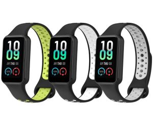 Комплект силиконовых ремешков MRK Nike Style для Xiaomi Mi Band 8 Active/Redmi Smart Band 2 (три ремешка)