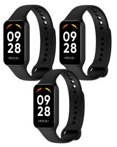 Комплект силиконовых ремешков MRK для Xiaomi Mi Band 8 Active/Redmi Smart Band 2 (три ремешка)