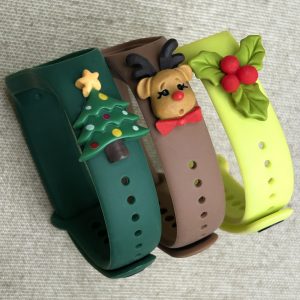 Комплект силиконовых ремешков MRK Новогодний Christmas Tree (три ремешка) для Xiaomi Mi Band 5/6/7 с металлической кнопкой – фото, отзывы, характеристики в интернет-магазине MoreKitov МореКитов от продавца: MRK МРК| Купить в Украине: Киеве, Харькове, Львове