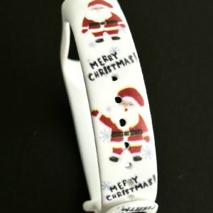 Силиконовый ремешок MRK Новогодний с рисунком Merry Chtistmas Santa Claus для Xiaomi Mi Band 5/6/7 с металлической кнопкой – фото, отзывы, характеристики в интернет-магазине MoreKitov МореКитов от продавца: MRK МРК| Купить в Украине: Киеве, Харькове, Львове