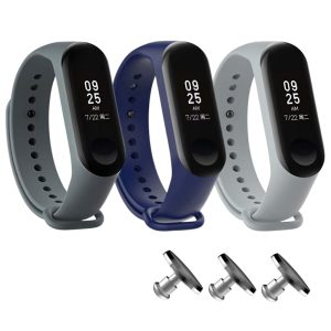 Комплект силиконовых ремешков Dark Shadow Original Design для фитнес браслета Xiaomi Mi Band 4, Mi Band 3 (три ремешка) + 3 металлические кнопки – фото, отзывы, характеристики в интернет-магазине MoreKitov МореКитов от продавца: MRK МРК| Купить в Украине: Киеве, Харькове, Львове