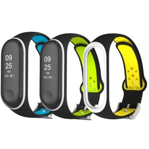 Комплект силиконовых ремешков Nike style с металлической застежкой для фитнес-браслета Xiaomi Mi Band 4 и 3 (3 ремешка) с металлической кнопкой Black, Blue, Lemon and Yellow – фото, отзывы, характеристики в интернет-магазине MoreKitov МореКитов от продавца: MRK МРК| Купить в Украине: Киеве, Харькове, Львове