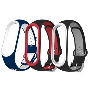 Комплект силиконовых ремешков Nike style с металлической застежкой для фитнес-браслета Xiaomi Mi Band 4 и 3 (3 ремешка) Blue, White, Black, Red and Grey – фото, отзывы, характеристики в интернет-магазине MoreKitov МореКитов от продавца: MRK МРК| Купить в Украине: Киеве, Харькове, Львове