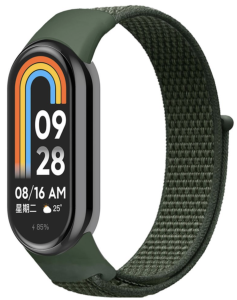 Ремешок нейлоновый MRK для фитнес браслета Xiaomi Mi Band 10/9/8 хаки