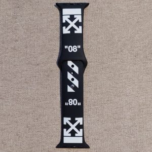 Ремешок силиконовый для Apple Watch 2/3/4/4/5/6/7/8/9/9/SE, 42/44/45мм с металлической кнопкой Black and White – фото, отзывы, характеристики в интернет-магазине MoreKitov МореКитов от продавца: MRK МРК| Купить в Украине: Киеве, Харькове, Львове