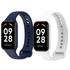 Комплект силиконовых ремешков White and Dark Blue для Mi Smart Band 8 Active/ Redmi Smart Band 2 (два ремешка) – фото, отзывы, характеристики в интернет-магазине MoreKitov МореКитов от продавца: MRK МРК| Купить в Украине: Киеве, Харькове, Львове