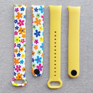 Комплект ремешков MRK Flowers Set для Xiaomi Mi Band 8/9 (два ремешка)