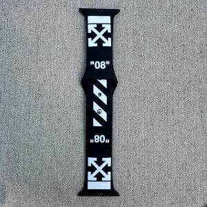 Ремешок силиконовый для Apple Watch 2/3/4/4/5/6/7/8/9/9/SE, 38/40/41мм с металлической кнопкой Black and White – фото, отзывы, характеристики в интернет-магазине MoreKitov МореКитов от продавца: MRK МРК| Купить в Украине: Киеве, Харькове, Львове