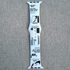 Ремешок силиконовый для Apple Watch 2/3/4/4/5/6/7/8/9/9/SE, 38/40/41мм с металлической кнопкой White, Black and Multicolor – фото, отзывы, характеристики в интернет-магазине MoreKitov МореКитов от продавца: MRK МРК| Купить в Украине: Киеве, Харькове, Львове