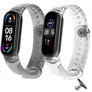 Комплект силиконовых ремешков MRK хамелеон с металлической кнопкой для фитнес браслета Xiaomi Mi Band 5/6/7 два ремешка (прозрачный Black + Transparent) + металлическая кнопка – фото, отзывы, характеристики в интернет-магазине MoreKitov МореКитов от продавца: MRK МРК| Купить в Украине: Киеве, Харькове, Львове