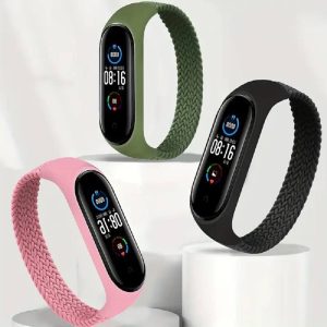 Комплект тканевых ремешков MRK Braided Solo Loop для Xiaomi Mi Band 3/4/5/6/7 (три ремешка) на обхват запястья 155-165мм, Flamingo, Khaki, Black – фото, отзывы, характеристики в интернет-магазине MoreKitov МореКитов от продавца: MRK МРК| Купить в Украине: Киеве, Харькове, Львове
