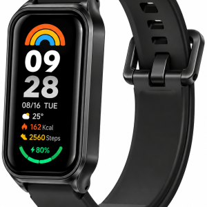 Ремешок силиконовый Mi Jobs Simple Premium Comfort для фитнес браслета Mi Smart Band 9 Active с металическим корпусом Black Ремешок силиконовый Mi Jobs Simple Premium Comfort для фитнес браслета Mi Smart Band 9 Active с металическим корпусом Black