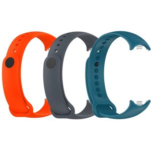 Комплект силиконовых ремешков MRK SeaSide Colors для фитнес браслета Xiaomi Mi Band 8/9 три ремешка с металлическим креплением