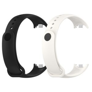 Комплект силиконовых ремешков MRK Basic Set для фитнес браслета Xiaomi Mi Band 8/9 два ремешка с металлическим креплением