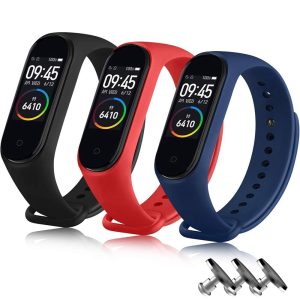 Комплект силиконовых ремешков MRK для Xiaomi Mi Band 3/4 3 ремешка + 3 металлических кнопки (Black, Red, Blue) – фото, отзывы, характеристики в интернет-магазине MoreKitov МореКитов от продавца: MRK МРК| Купить в Украине: Киеве, Харькове, Львове
