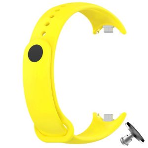 Силиконовый ремешок Original Design MiJobs для фитнес браслета Xiaomi Mi Band 8/9 с металлическим креплением Pineapple + металлическая кнопка