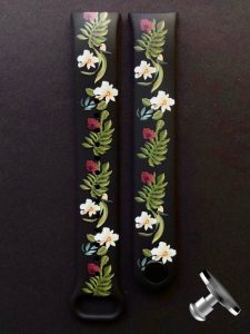 Силиконовый ремешок Original Design MiJobs для фитнеса браслета Xiaomi Mi Band 8/9 Beau Forest Flowers с металлическим креплением + металлическая кнопка