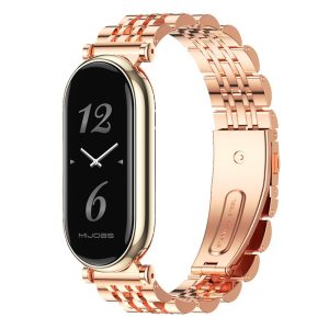 Ремешок металлический Mi Jobs Seven Pearls с металлическим корпусом для Xiaomi Mi Smart Band 3/4/5/6 Rose Gold – фото, отзывы, характеристики в интернет-магазине MoreKitov МореКитов от продавца: MRK МРК| Купить в Украине: Киеве, Харькове, Львове