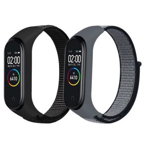 Комплект тканевых ремешков MRK Nylon Strap для Xiaomi Mi Band 3/4/5/6/7 с застежкой на липучке (два ремешка) Black Gray – фото, отзывы, характеристики в интернет-магазине MoreKitov МореКитов от продавца: MRK МРК| Купить в Украине: Киеве, Харькове, Львове